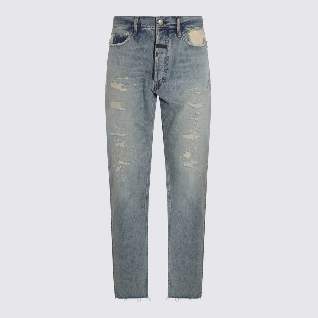 Fear of God Jeans Repaired Indigo-Uomo